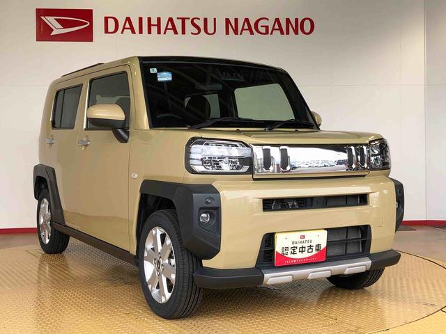 タフトＧターボ　クロムベンチャー４ＷＤ　ターボ　スカイルーフ　　プッシュスタート　スマートキー　オートライト　オートエアコン　電動パーキングブレーキ　衝突被害軽減システム　横滑り防止機能　アイドリングストップ　シートヒーター　ＡＢＳ（長野県）の中古車