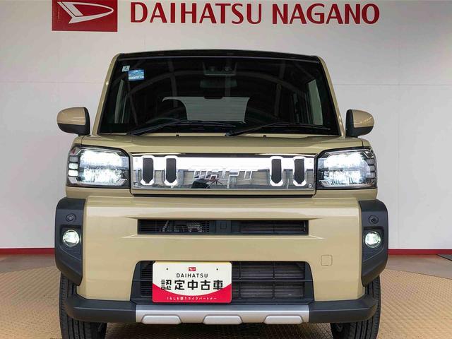 タフトＧターボ　クロムベンチャー４ＷＤ　ターボ　スカイルーフ　　プッシュスタート　スマートキー　オートライト　オートエアコン　電動パーキングブレーキ　衝突被害軽減システム　横滑り防止機能　アイドリングストップ　シートヒーター　ＡＢＳ（長野県）の中古車