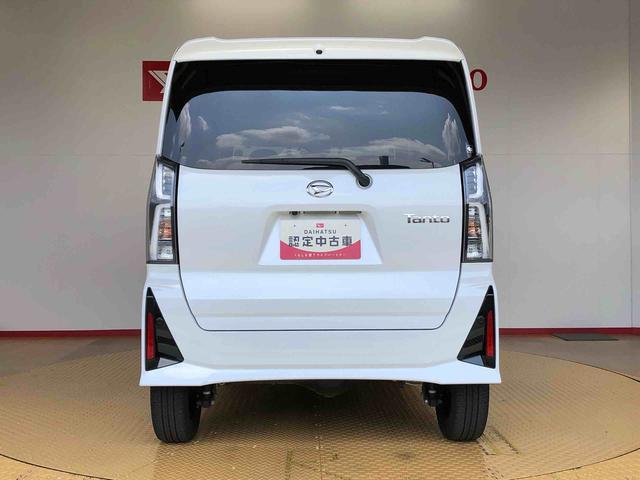 タントカスタムＲＳ４ＷＤ　ターボ　シートヒーター　両側電動スライドドア　アイドリングストップ　プッシュスタート　スマートキー　衝突被害軽減システム　横滑り防止機能　オートライト　オートエアコン　ＡＢＳ（長野県）の中古車