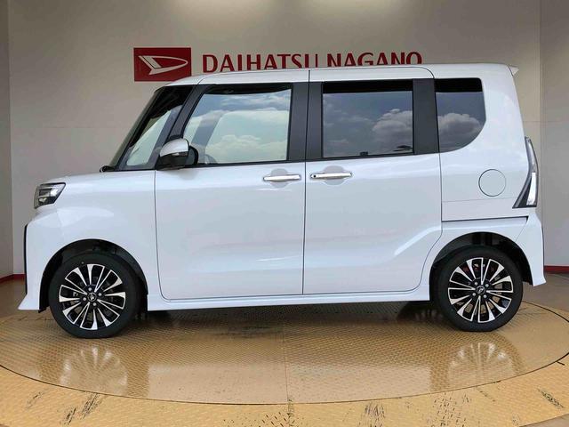 タントカスタムＲＳ４ＷＤ　ターボ　シートヒーター　両側電動スライドドア　アイドリングストップ　プッシュスタート　スマートキー　衝突被害軽減システム　横滑り防止機能　オートライト　オートエアコン　ＡＢＳ（長野県）の中古車
