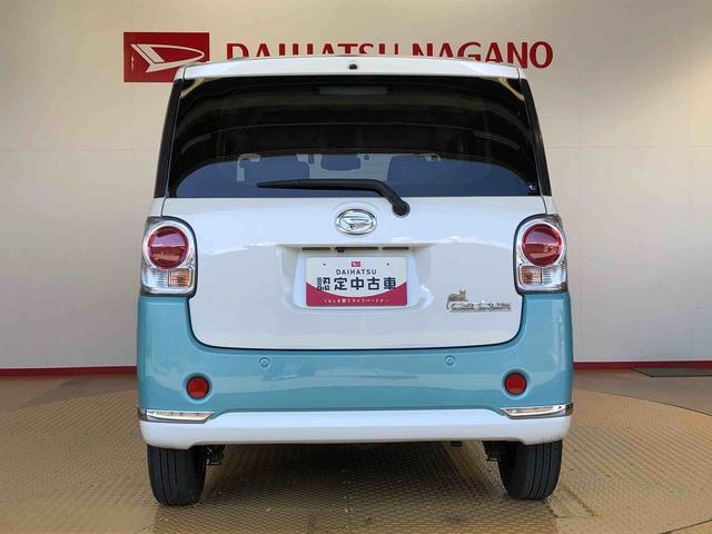 ムーヴキャンバスＧメイクアップリミテッド　ＳＡIII４ＷＤ　両側電動スライドドア　オートライト　衝突被害軽減システム　横滑り防止機能　プッシュスタート　スマートキー　オートエアコン　パワーウインドウ　電動格納ドアミラー　アイドリングストップ　ＡＢＳ（長野県）の中古車