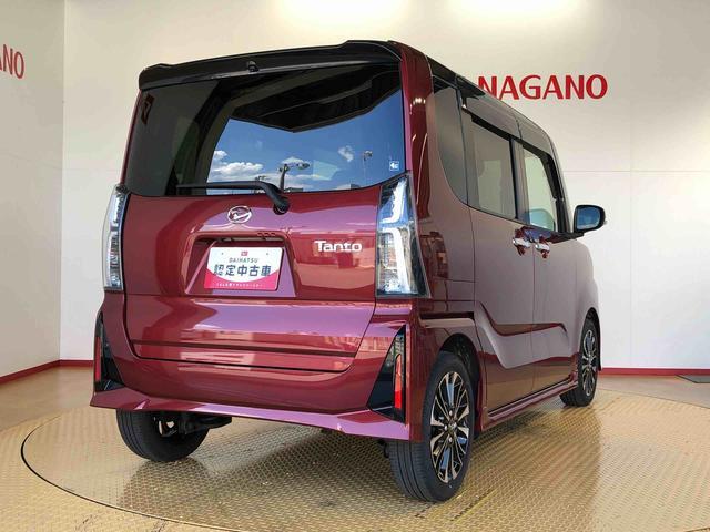 タントカスタムＲＳ２ＷＤ　ターボ　シートヒーター　両側電動スライドドア　アイドリングストップ　プッシュスタート　スマートキー　衝突被害軽減システム　横滑り防止機能　オートライト　オートエアコン　ＡＢＳ（長野県）の中古車