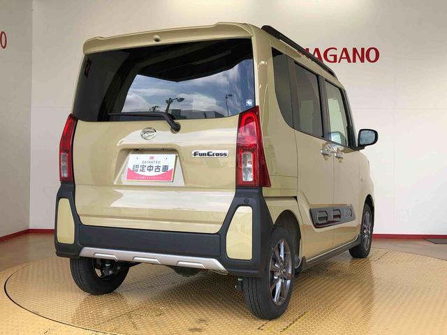 タントファンクロス４ＷＤ　シートヒーター　両側電動スライドドア　アイドリングストップ　プッシュスタート　スマートキー　衝突被害軽減システム　横滑り防止機能　オートライト　オートエアコン　ＡＢＳ（長野県）の中古車