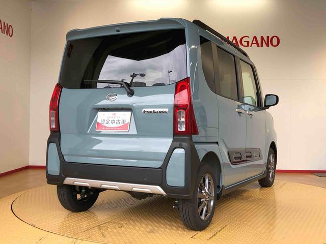 タントファンクロス４ＷＤ　シートヒーター　両側電動スライドドア　アイドリングストップ　プッシュスタート　スマートキー　衝突被害軽減システム　横滑り防止機能　オートライト　オートエアコン　ＡＢＳ（長野県）の中古車