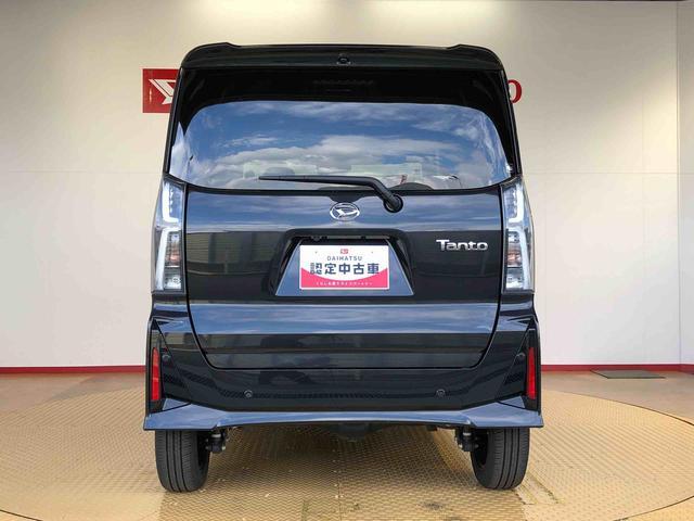 タントカスタムＲＳ４ＷＤ　ターボ　シートヒーター　両側電動スライドドア　アイドリングストップ　プッシュスタート　スマートキー　衝突被害軽減システム　横滑り防止機能　オートライト　オートエアコン　ＡＢＳ（長野県）の中古車