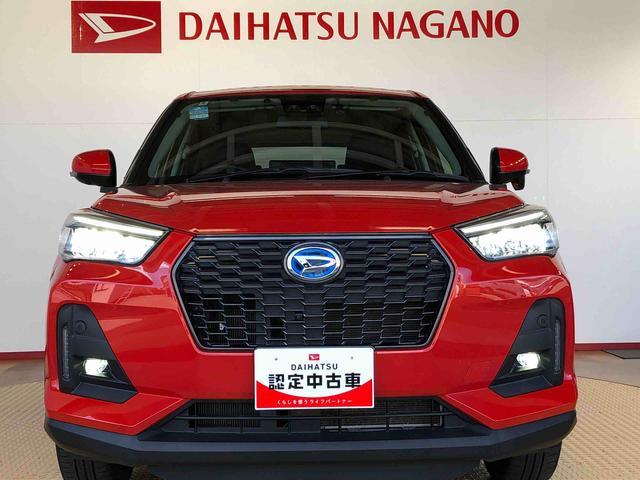 ロッキープレミアムＧ　ＨＥＶ２ＷＤ　クルーズコントロール　衝突被害軽減システム　横滑り防止機能　シートヒーター　オートライト　オートエアコン　プッシュスタート　スマートキー　電動格納ドアミラー　ＡＢＳ（長野県）の中古車