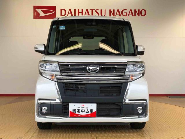 タントカスタムRS トップエディションSAIII4WD 両側電動スライドドア アイドリングストップ プッシュスタート スマートキー 衝突被害軽減システム 横滑り防止機能 オートライト オートエアコン 電動格納ドアミラー ABS(長野県)の中古車