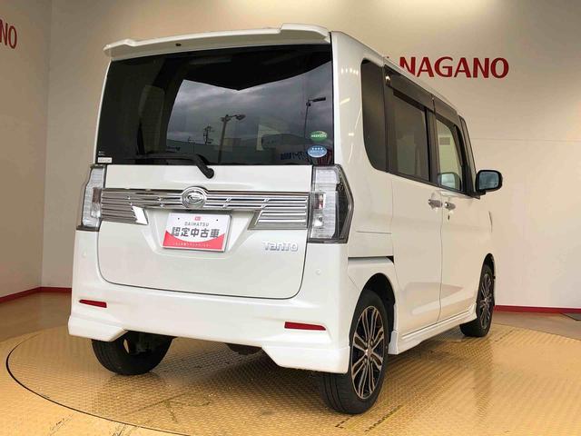 タントカスタムRS トップエディションSAIII4WD 両側電動スライドドア アイドリングストップ プッシュスタート スマートキー 衝突被害軽減システム 横滑り防止機能 オートライト オートエアコン 電動格納ドアミラー ABS(長野県)の中古車
