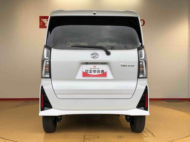 タントカスタムＸ４ＷＤ　シートヒーター　両側電動スライドドア　アイドリングストップ　プッシュスタート　スマートキー　衝突被害軽減システム　横滑り防止機能　オートライト　オートエアコン　ＡＢＳ（長野県）の中古車