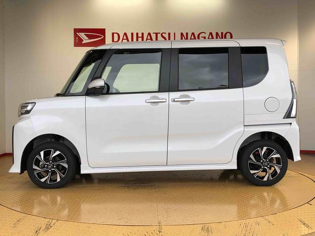 タントカスタムＸ４ＷＤ　シートヒーター　両側電動スライドドア　アイドリングストップ　プッシュスタート　スマートキー　衝突被害軽減システム　横滑り防止機能　オートライト　オートエアコン　ＡＢＳ（長野県）の中古車
