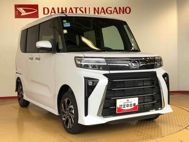 タントカスタムＸ４ＷＤ　シートヒーター　両側電動スライドドア　アイドリングストップ　プッシュスタート　スマートキー　衝突被害軽減システム　横滑り防止機能　オートライト　オートエアコン　ＡＢＳ（長野県）の中古車