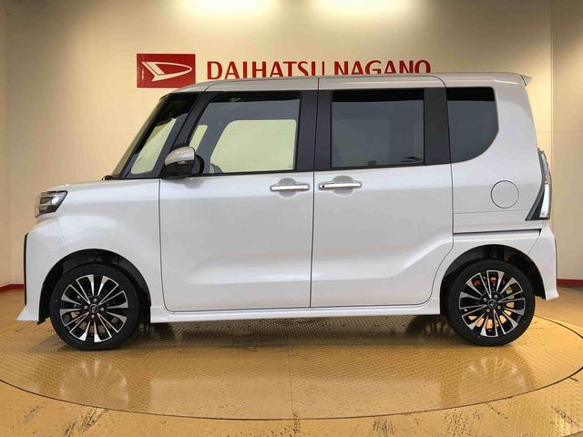タントカスタムRS4WD ターボ シートヒーター 両側電動スライドドア アイドリングストップ プッシュスタート スマートキー 衝突被害軽減システム 横滑り防止機能 オートライト オートエアコン ABS(長野県)の中古車