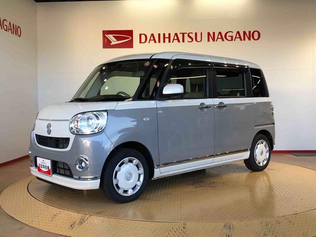 ムーヴキャンバスＧメイクアップ　ＳＡIII４ＷＤ　両側電動スライドドア　オートライト　衝突被害軽減システム　横滑り防止機能　プッシュスタート　スマートキー　オートエアコン　パワーウインドウ　電動格納ドアミラー　アイドリングストップ　ＡＢＳ（長野県）の中古車