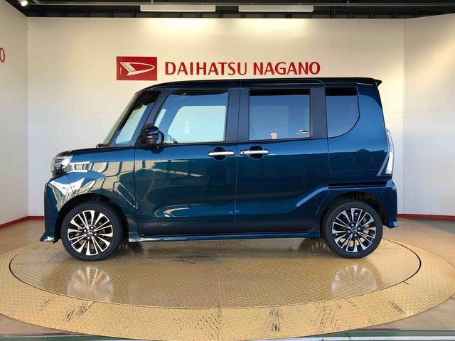 タントカスタムRS4WD ターボ シートヒーター 両側電動スライドドア アイドリングストップ プッシュスタート スマートキー 衝突被害軽減システム 横滑り防止機能 オートライト オートエアコン ABS(長野県)の中古車