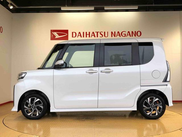 タントカスタムX2WD シートヒーター 両側電動スライドドア アイドリングストップ プッシュスタート スマートキー 衝突被害軽減システム 横滑り防止機能 オートライト オートエアコン ABS(長野県)の中古車