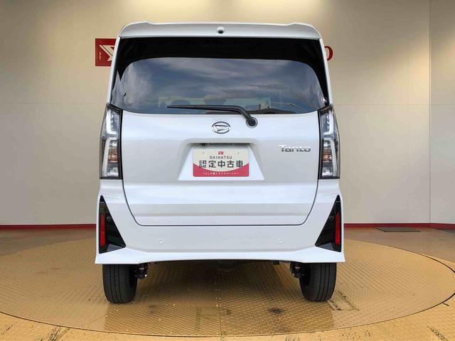 タントカスタムＲＳ４ＷＤ　ターボ　シートヒーター　両側電動スライドドア　アイドリングストップ　プッシュスタート　スマートキー　衝突被害軽減システム　横滑り防止機能　オートライト　オートエアコン　ＡＢＳ（長野県）の中古車