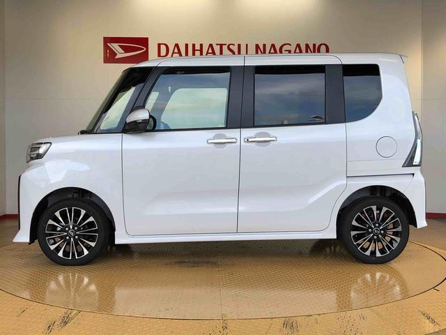 タントカスタムＲＳ４ＷＤ　ターボ　シートヒーター　両側電動スライドドア　アイドリングストップ　プッシュスタート　スマートキー　衝突被害軽減システム　横滑り防止機能　オートライト　オートエアコン　ＡＢＳ（長野県）の中古車