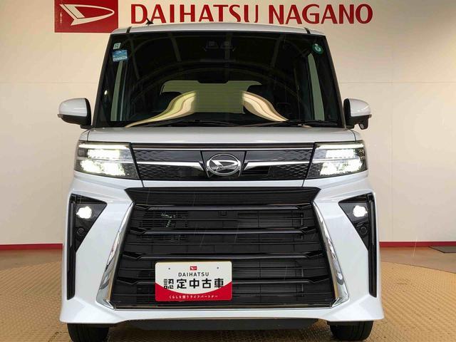 タントカスタムＲＳ４ＷＤ　ターボ　シートヒーター　両側電動スライドドア　アイドリングストップ　プッシュスタート　スマートキー　衝突被害軽減システム　横滑り防止機能　オートライト　オートエアコン　ＡＢＳ（長野県）の中古車