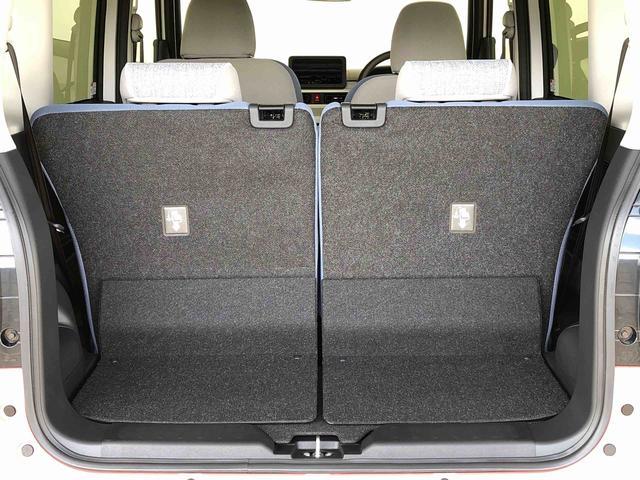 ムーヴキャンバスストライプスG2WD 両側電動スライドドア オートライト 衝突被害軽減システム 横滑り防止機能 プッシュスタート スマートキー オートエアコン 電動格納ドアミラー アイドリングストップ ABS(長野県)の中古車