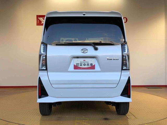 タントカスタムＲＳ２ＷＤ　ターボ　シートヒーター　両側電動スライドドア　アイドリングストップ　プッシュスタート　スマートキー　衝突被害軽減システム　横滑り防止機能　オートライト　オートエアコン　ＡＢＳ（長野県）の中古車