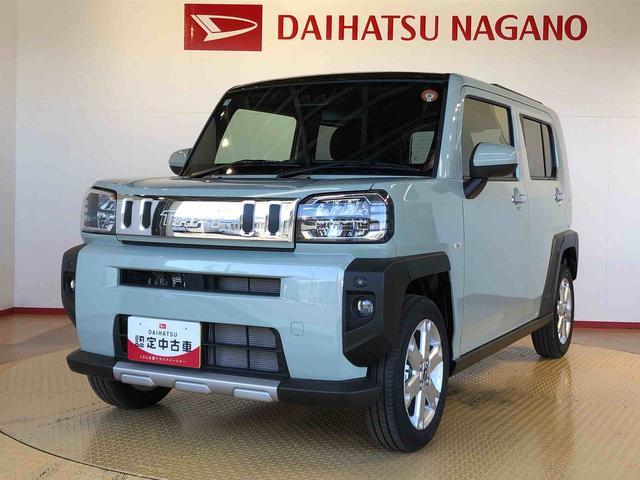 タフトGターボ クロムベンチャー2WD ターボ スカイルーフ プッシュスタート スマートキー オートライト オートエアコン 電動パーキングブレーキ 衝突被害軽減システム 横滑り防止機能 アイドリングストップ シートヒーター ABS(長野県)の中古車