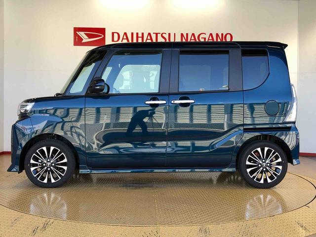 タントカスタムＲＳ２ＷＤ　ターボ　シートヒーター　両側電動スライドドア　アイドリングストップ　プッシュスタート　スマートキー　衝突被害軽減システム　横滑り防止機能　オートライト　オートエアコン　ＡＢＳ（長野県）の中古車