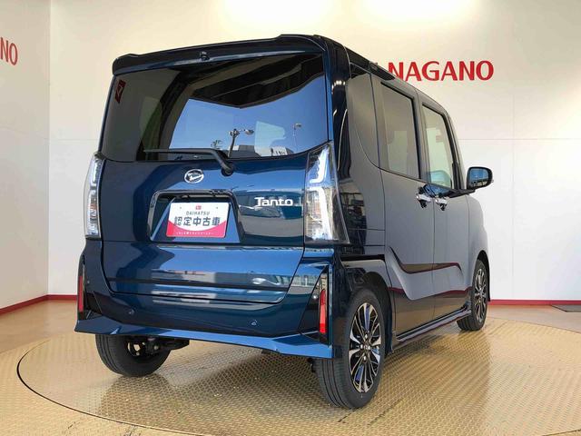 タントカスタムＲＳ２ＷＤ　ターボ　シートヒーター　両側電動スライドドア　アイドリングストップ　プッシュスタート　スマートキー　衝突被害軽減システム　横滑り防止機能　オートライト　オートエアコン　ＡＢＳ（長野県）の中古車
