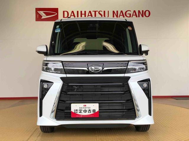タントカスタムＲＳ４ＷＤ　ターボ　シートヒーター　両側電動スライドドア　アイドリングストップ　プッシュスタート　スマートキー　衝突被害軽減システム　横滑り防止機能　オートライト　オートエアコン　ＡＢＳ（長野県）の中古車