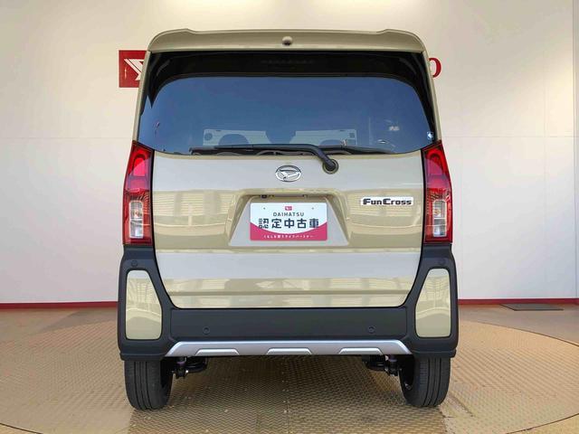 タントファンクロスターボ2WD ターボ シートヒーター 両側電動スライドドア アイドリングストップ プッシュスタート スマートキー 衝突被害軽減システム 横滑り防止機能 オートライト オートエアコン ABS(長野県)の中古車