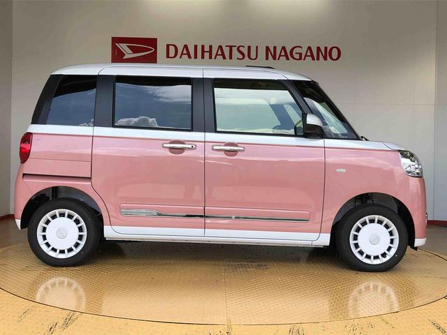 ムーヴキャンバスストライプスＧ４ＷＤ　両側電動スライドドア　オートライト　衝突被害軽減システム　横滑り防止機能　シートヒーター　プッシュスタート　スマートキー　オートエアコン　電動格納ドアミラー　アイドリングストップ　ＡＢＳ（長野県）の中古車