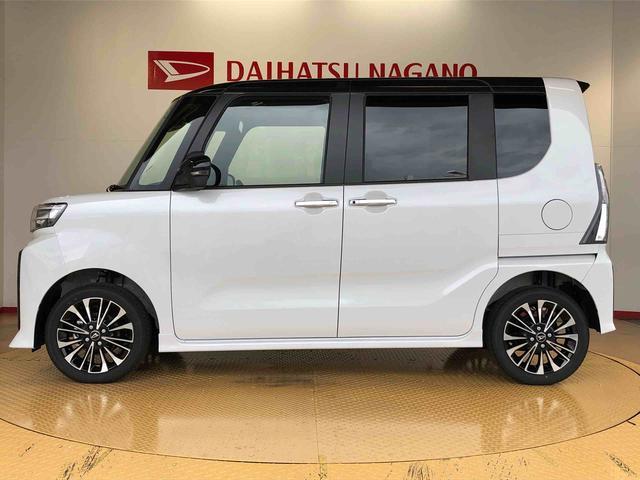 タントカスタムＲＳ４ＷＤ　ターボ　シートヒーター　両側電動スライドドア　アイドリングストップ　プッシュスタート　スマートキー　衝突被害軽減システム　横滑り防止機能　オートライト　オートエアコン　ＡＢＳ（長野県）の中古車
