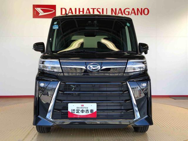 タントカスタムＲＳ４ＷＤ　ターボ　シートヒーター　両側電動スライドドア　アイドリングストップ　プッシュスタート　スマートキー　衝突被害軽減システム　横滑り防止機能　オートライト　オートエアコン　ＡＢＳ（長野県）の中古車