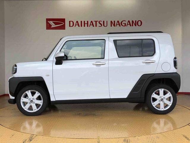 タフトＧターボ　クロムベンチャー４ＷＤ　ターボ　スカイルーフ　　プッシュスタート　スマートキー　オートライト　オートエアコン　電動パーキングブレーキ　衝突被害軽減システム　横滑り防止機能　アイドリングストップ　シートヒーター　ＡＢＳ（長野県）の中古車