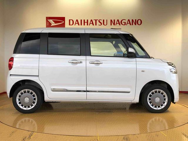 ムーヴキャンバスセオリーＧターボ４ＷＤ　ターボ　　両側電動スライドドア　オートライト　衝突被害軽減システム　横滑り防止機能　シートヒーター　プッシュスタート　スマートキー　オートエアコン　アイドリングストップ　ＡＢＳ（長野県）の中古車