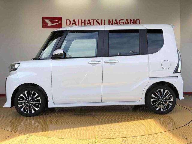 タントカスタムＲＳ２ＷＤ　ターボ　シートヒーター　両側電動スライドドア　アイドリングストップ　プッシュスタート　スマートキー　衝突被害軽減システム　横滑り防止機能　オートライト　オートエアコン　ＡＢＳ（長野県）の中古車