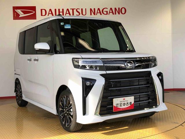 タントカスタムＲＳ２ＷＤ　ターボ　シートヒーター　両側電動スライドドア　アイドリングストップ　プッシュスタート　スマートキー　衝突被害軽減システム　横滑り防止機能　オートライト　オートエアコン　ＡＢＳ（長野県）の中古車