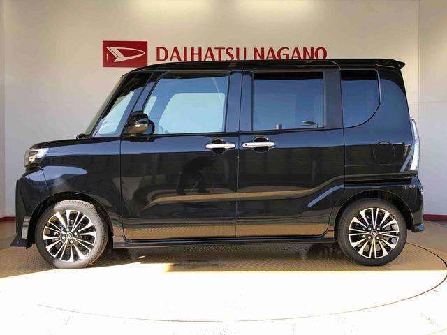 タントカスタムＲＳ２ＷＤ　ターボ　シートヒーター　両側電動スライドドア　アイドリングストップ　プッシュスタート　スマートキー　衝突被害軽減システム　横滑り防止機能　オートライト　オートエアコン　ＡＢＳ（長野県）の中古車