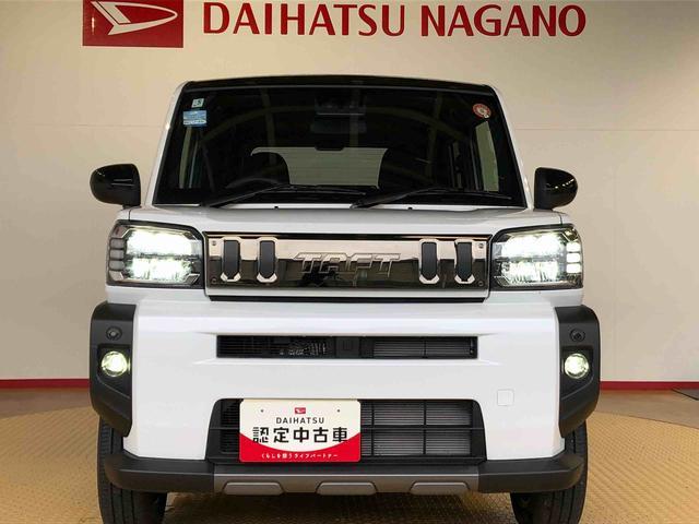 タフトＧ　ダーククロムベンチャー４ＷＤ　スカイルーフ　　プッシュスタート　スマートキー　オートライト　オートエアコン　電動パーキングブレーキ　衝突被害軽減システム　横滑り防止機能　アイドリングストップ　ＡＢＳ（長野県）の中古車