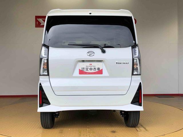 タントカスタムＲＳ４ＷＤ　ターボ　シートヒーター　両側電動スライドドア　アイドリングストップ　プッシュスタート　スマートキー　衝突被害軽減システム　横滑り防止機能　オートライト　オートエアコン　ＡＢＳ（長野県）の中古車