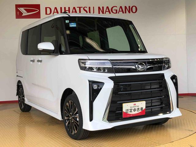 タントカスタムＲＳ４ＷＤ　ターボ　シートヒーター　両側電動スライドドア　アイドリングストップ　プッシュスタート　スマートキー　衝突被害軽減システム　横滑り防止機能　オートライト　オートエアコン　ＡＢＳ（長野県）の中古車