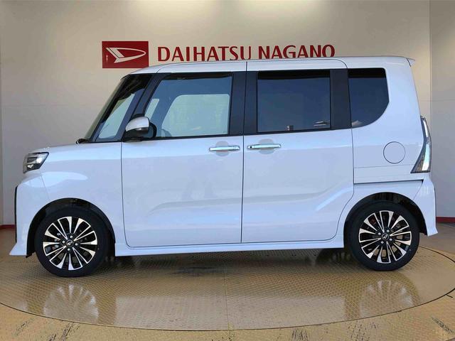 タントカスタムＲＳ２ＷＤ　ターボ　シートヒーター　両側電動スライドドア　アイドリングストップ　プッシュスタート　スマートキー　衝突被害軽減システム　横滑り防止機能　オートライト　オートエアコン　ＡＢＳ（長野県）の中古車