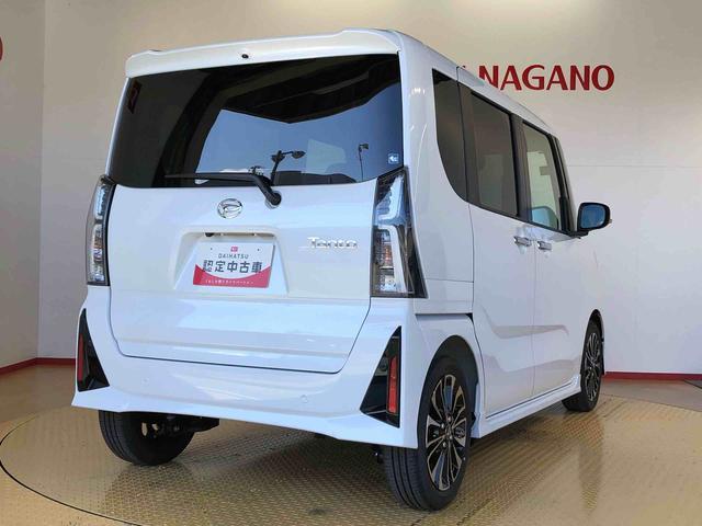 タントカスタムＲＳ２ＷＤ　ターボ　シートヒーター　両側電動スライドドア　アイドリングストップ　プッシュスタート　スマートキー　衝突被害軽減システム　横滑り防止機能　オートライト　オートエアコン　ＡＢＳ（長野県）の中古車