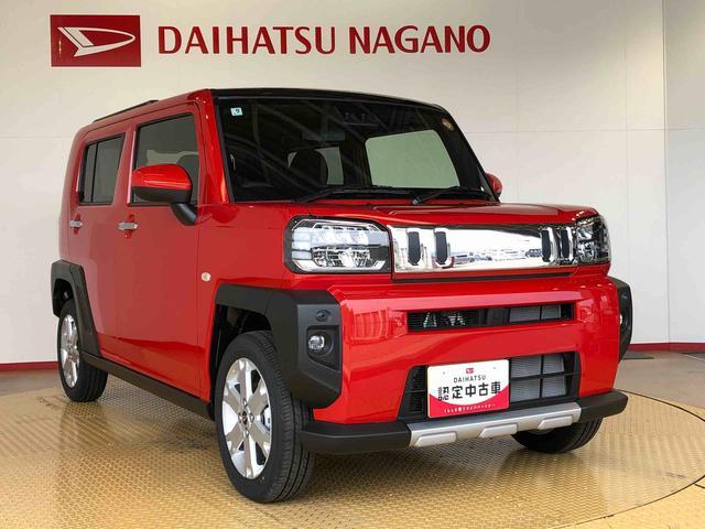 タフトＧターボ　クロムベンチャー４ＷＤ　ターボ　スカイルーフ　　プッシュスタート　スマートキー　オートライト　オートエアコン　電動パーキングブレーキ　衝突被害軽減システム　横滑り防止機能　アイドリングストップ　シートヒーター　ＡＢＳ（長野県）の中古車