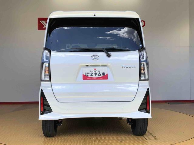 タントカスタムＲＳ４ＷＤ　ターボ　シートヒーター　両側電動スライドドア　アイドリングストップ　プッシュスタート　スマートキー　衝突被害軽減システム　横滑り防止機能　オートライト　オートエアコン　ＡＢＳ（長野県）の中古車