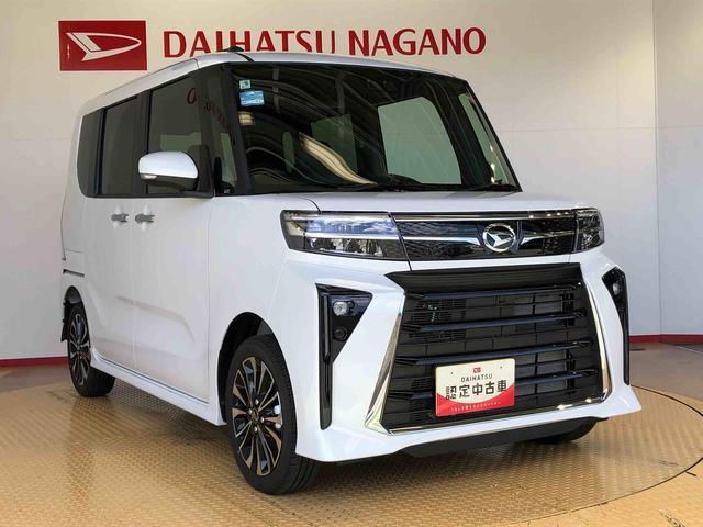 タントカスタムＲＳ４ＷＤ　ターボ　シートヒーター　両側電動スライドドア　アイドリングストップ　プッシュスタート　スマートキー　衝突被害軽減システム　横滑り防止機能　オートライト　オートエアコン　ＡＢＳ（長野県）の中古車