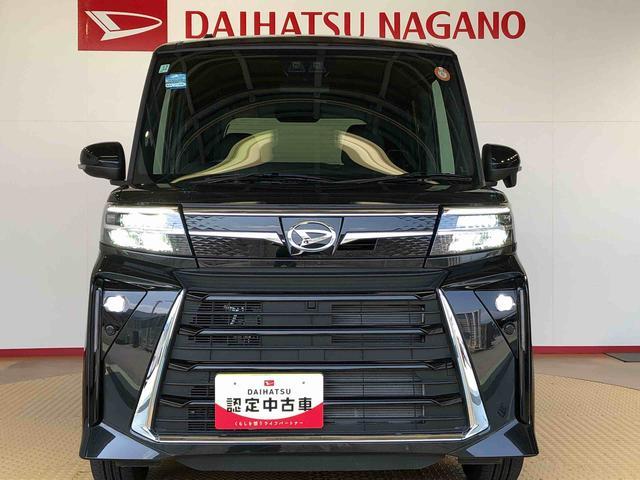 タントカスタムＲＳ４ＷＤ　ターボ　シートヒーター　両側電動スライドドア　アイドリングストップ　プッシュスタート　スマートキー　衝突被害軽減システム　横滑り防止機能　オートライト　オートエアコン　ＡＢＳ（長野県）の中古車