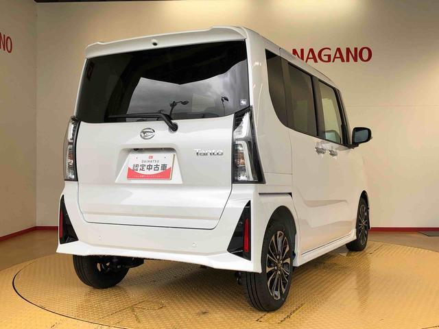 タントカスタムRS2WD ターボ シートヒーター 両側電動スライドドア アイドリングストップ プッシュスタート スマートキー 衝突被害軽減システム 横滑り防止機能 オートライト オートエアコン ABS(長野県)の中古車
