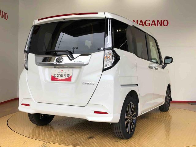 トールカスタムＧ　ターボ２ＷＤ　ターボ　両側電動スライドドア　衝突被害軽減システム　横滑り防止機能　オートライト　オートエアコン　プッシュスタート　スマートキー　アイドリングストップ　電動格納ドアミラー　ＡＢＳ（長野県）の中古車