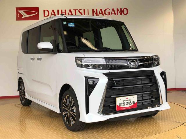 タントカスタムＲＳ４ＷＤ　ターボ　シートヒーター　両側電動スライドドア　アイドリングストップ　プッシュスタート　スマートキー　衝突被害軽減システム　横滑り防止機能　オートライト　オートエアコン　ＡＢＳ（長野県）の中古車