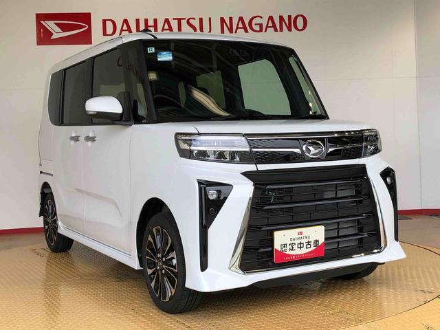 タントカスタムＲＳ４ＷＤ　ターボ　シートヒーター　両側電動スライドドア　アイドリングストップ　プッシュスタート　スマートキー　衝突被害軽減システム　横滑り防止機能　オートライト　オートエアコン　ＡＢＳ（長野県）の中古車